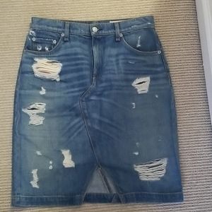 Rag & bone jean skirt